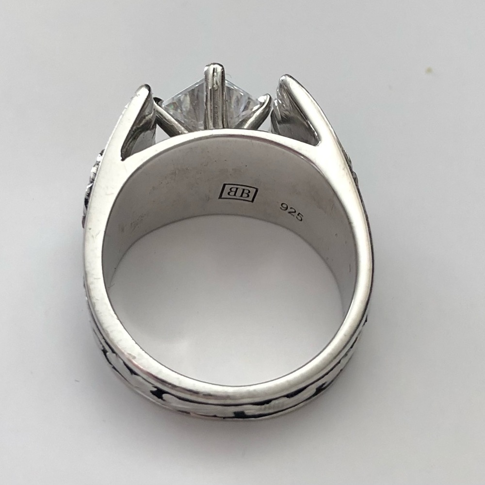 Western Silver Ring Benchmark Buckle - image 4